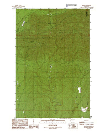 Western Michigan University WA-Grisdale: Authoritative US Topos 1990 digital map