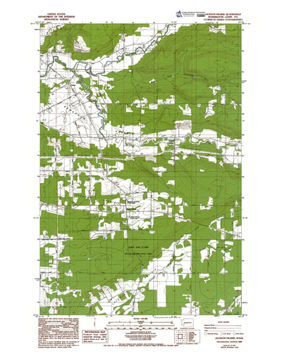 Western Michigan University WA-Jackson Prairie: Authoritative US Topos 1985 digital map