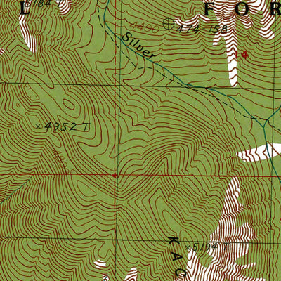 Western Michigan University WA-Kachess Lake: Authoritative US Topos 1989 digital map