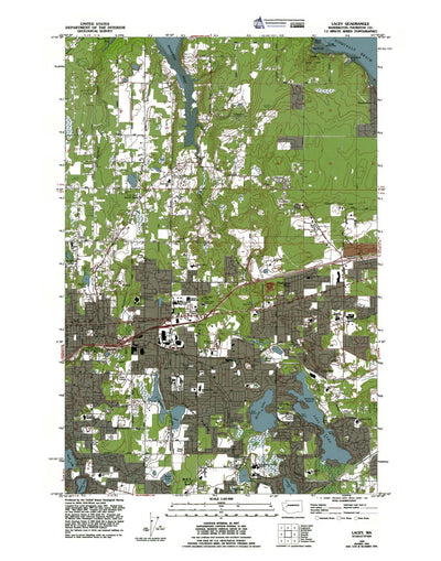 Western Michigan University WA-Lacey: Authoritative US Topos 1959 digital map