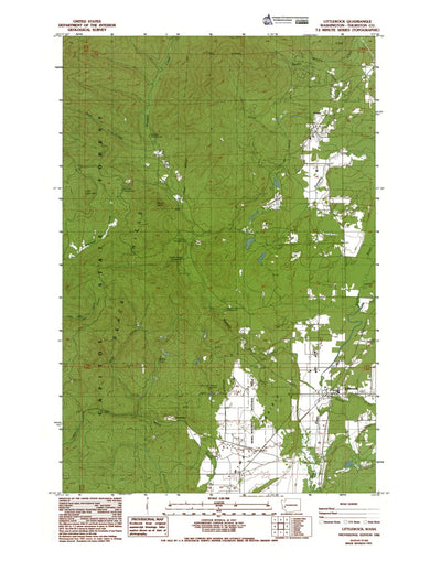 Western Michigan University WA-Littlerock: Authoritative US Topos 1986 digital map
