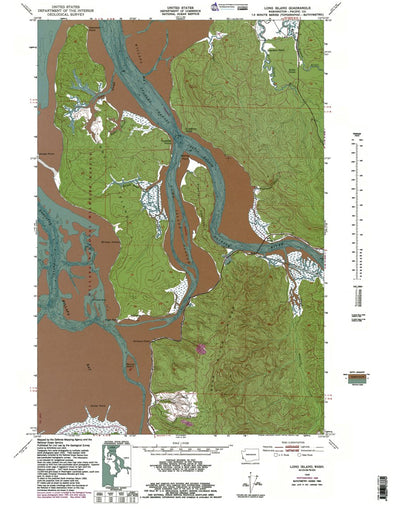 Western Michigan University WA-Long Island: Authoritative US Topos 1949 digital map