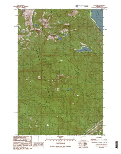 Western Michigan University WA-Lost Lake: Authoritative US Topos 1989 digital map
