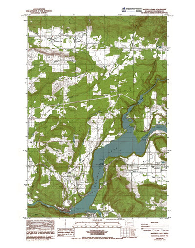 Western Michigan University WA-Mayfield Lake: Authoritative US Topos 1984 digital map