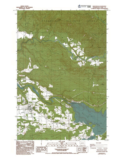 Western Michigan University WA-Mossyrock: Authoritative US Topos 1987 digital map