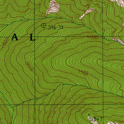 Western Michigan University WA-Mount Angeles: Authoritative US Topos 1990 digital map