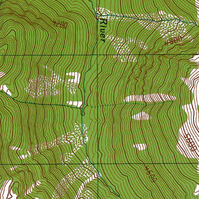 Western Michigan University WA-Mount Angeles: Authoritative US Topos 1990 digital map