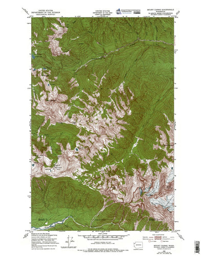 Western Michigan University WA-Mount Carrie: Authoritative US Topos 1950 digital map
