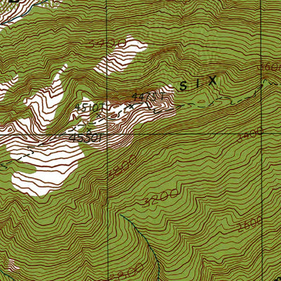 Western Michigan University WA-Mount Olson: Authoritative US Topos 1990 digital map