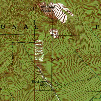 Western Michigan University WA-Mount Phelps: Authoritative US Topos 1989 digital map