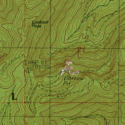 Western Michigan University WA-Newaukum Lake: Authoritative US Topos 1987 digital map