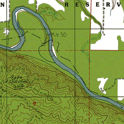 Western Michigan University WA-Oakville: Authoritative US Topos 1986 digital map