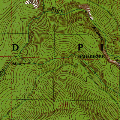 Western Michigan University WA-Ohanapecosh Hot Springs: Authoritative US Topos 1989 digital map