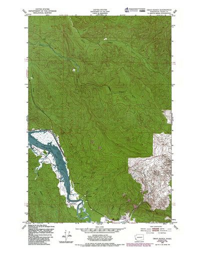 Western Michigan University WA-Oman Ranch: Authoritative US Topos 1949 digital map