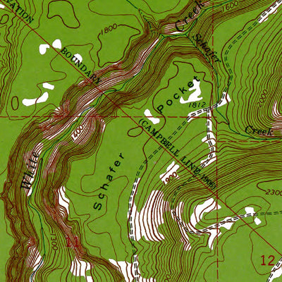 Western Michigan University WA-Outlet Falls: Authoritative US Topos 1970 digital map
