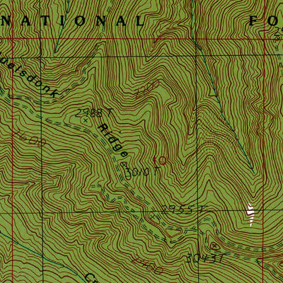 Western Michigan University WA-Owl Mountain: Authoritative US Topos 1990 digital map