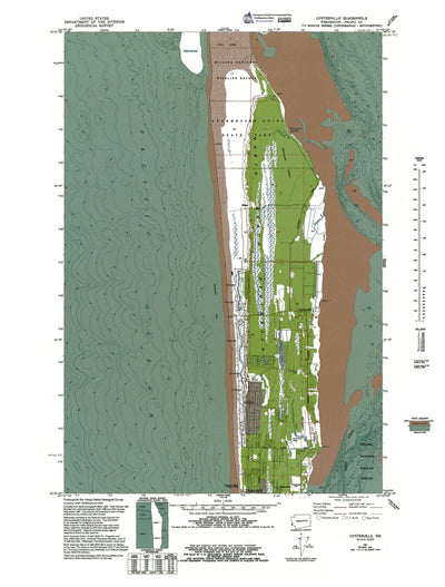 Western Michigan University WA-Oysterville: Authoritative US Topos 1957 digital map