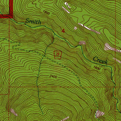 Western Michigan University WA-Packwood: Authoritative US Topos 1994 digital map