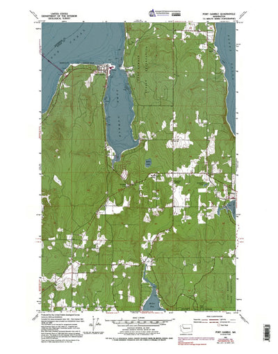 Western Michigan University WA-Port Gamble: Authoritative US Topos 1953 digital map