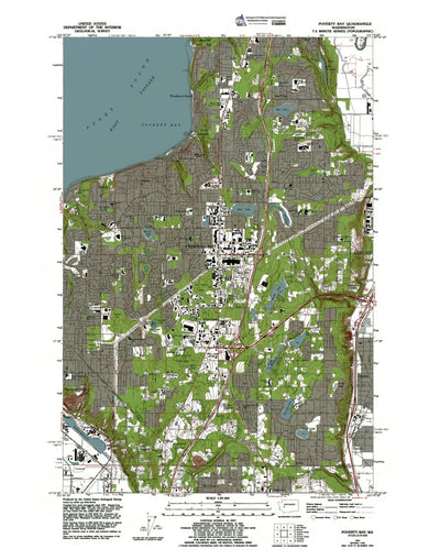 Western Michigan University WA-Poverty Bay: Authoritative US Topos 1961 digital map