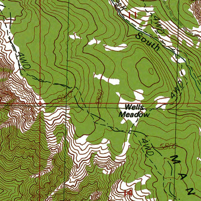 Western Michigan University WA-Quartz Mountain: Authoritative US Topos 1989 digital map