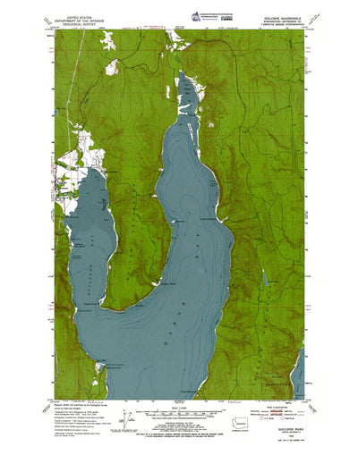 Western Michigan University WA-Quilcene: Authoritative US Topos 1953 digital map