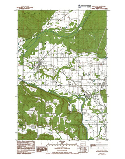 Western Michigan University WA-Rachester: Authoritative US Topos 1986 digital map
