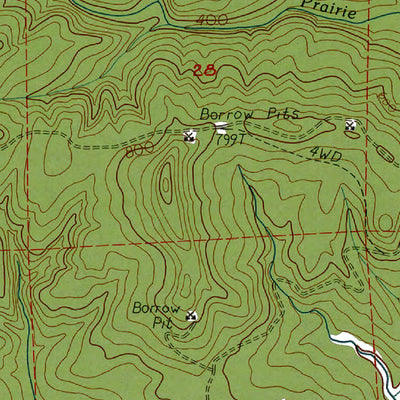 Western Michigan University WA-Rainbow Falls: Authoritative US Topos 1986 digital map