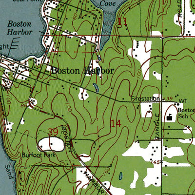 Western Michigan University WA-Squaxin Island: Authoritative US Topos 1959 digital map