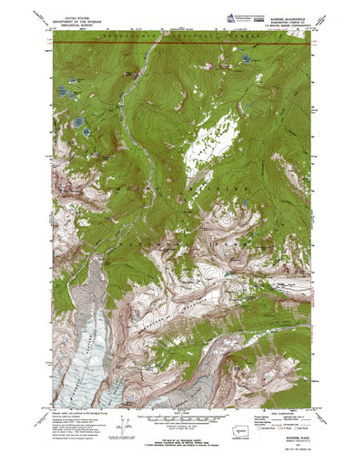 Western Michigan University WA-Sunrise: Authoritative US Topos 1971 digital map