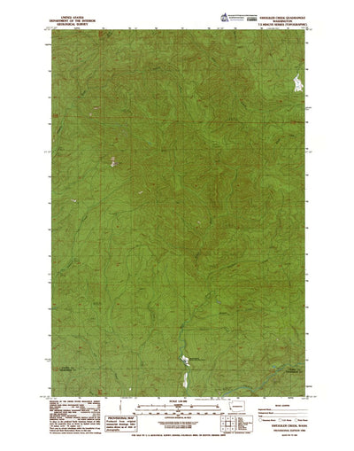 Western Michigan University WA-Sweigiler Creek: Authoritative US Topos 1986 digital map