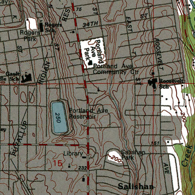 Western Michigan University WA-Tacoma South: Authoritative US Topos 1961 digital map