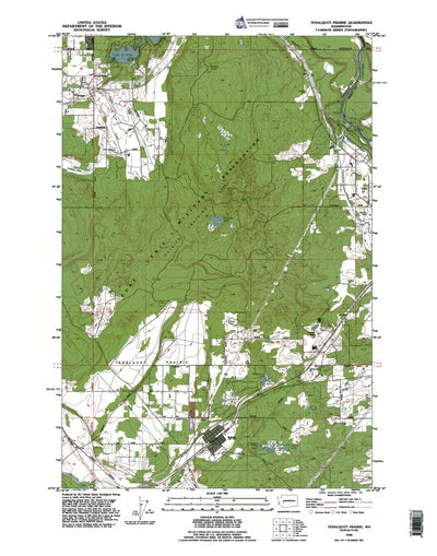 Western Michigan University WA-Tenalquot Prairie: Authoritative US Topos 1990 digital map