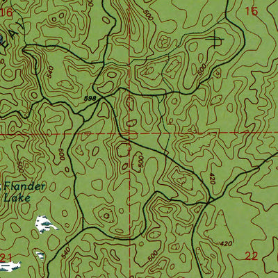 Western Michigan University WA-Tenalquot Prairie: Authoritative US Topos 1990 digital map
