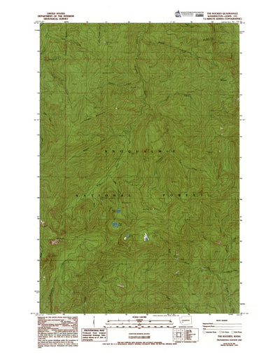Western Michigan University WA-The Rockies: Authoritative US Topos 1987 digital map