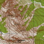 Western Michigan University WA-Wellesley Peak: Authoritative US Topos 1990 digital map