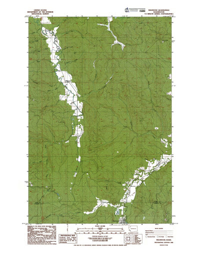 Western Michigan University WA-Wildwood: Authoritative US Topos 1986 digital map
