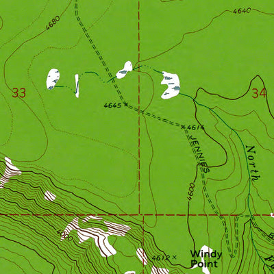 Western Michigan University WA-Windy Point: Authoritative US Topos 1970 digital map