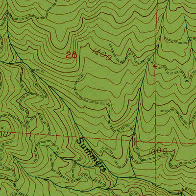 Western Michigan University WA-Woolford Creek: Authoritative US Topos 1985 digital map