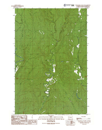 Western Michigan University WA-Wynoochee Valley NE: Authoritative US Topos 1990 digital map