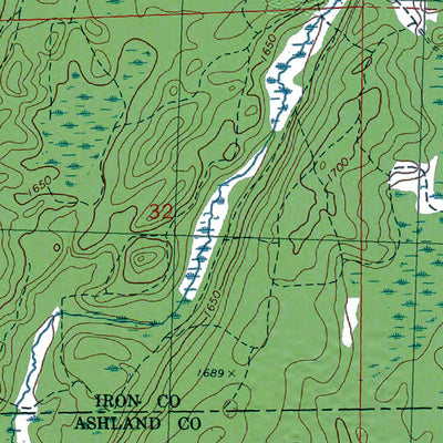 Western Michigan University WI-Augustine Lake: Authoritative US Topos 1984 digital map