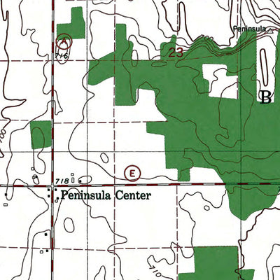Western Michigan University WI-Baileys Harbor West: Authoritative US Topos 1982 digital map