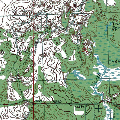 Western Michigan University WI-Boulder Junction: Authoritative US Topos 1981 digital map