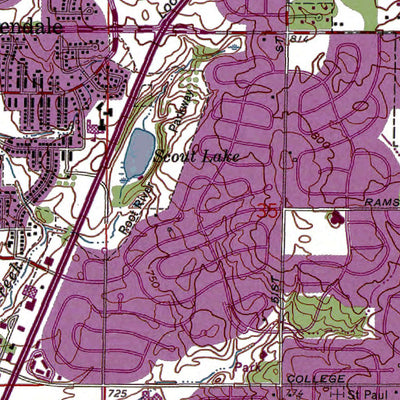Western Michigan University WI-Greendale: Authoritative US Topos 1958 digital map