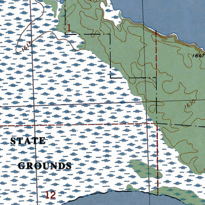 Western Michigan University WI-Manitowish Lake: Authoritative US Topos 1981 digital map