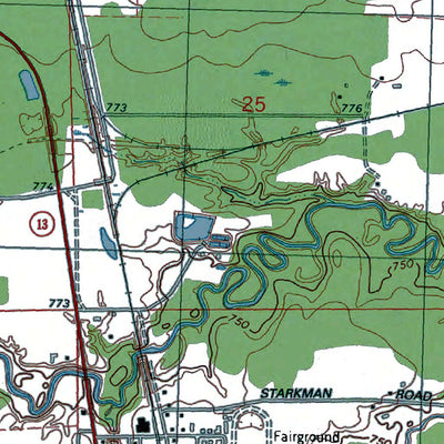 Western Michigan University WI-Marengo: Authoritative US Topos 1984 digital map