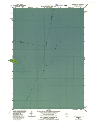 Western Michigan University WI-MI-Green Island: Authoritative US Topos 1982 digital map