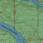 Western Michigan University WI-MI-Miscauno Island: Authoritative US Topos 1982 digital map