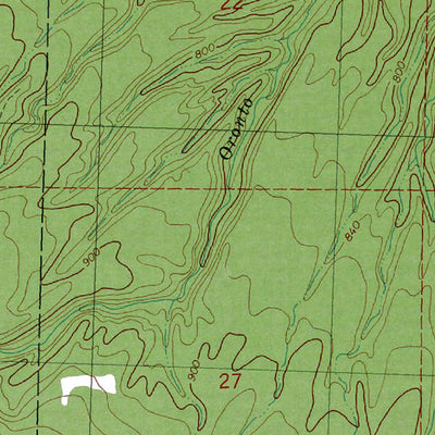 Western Michigan University WI-MI-Oronto Bay: Authoritative US Topos 1980 digital map