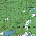 Western Michigan University WI-Mineral Lake: Authoritative US Topos 1984 digital map
